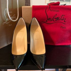 *Brand New* Louboutin Black Kate 100mm Stiletto Size 38